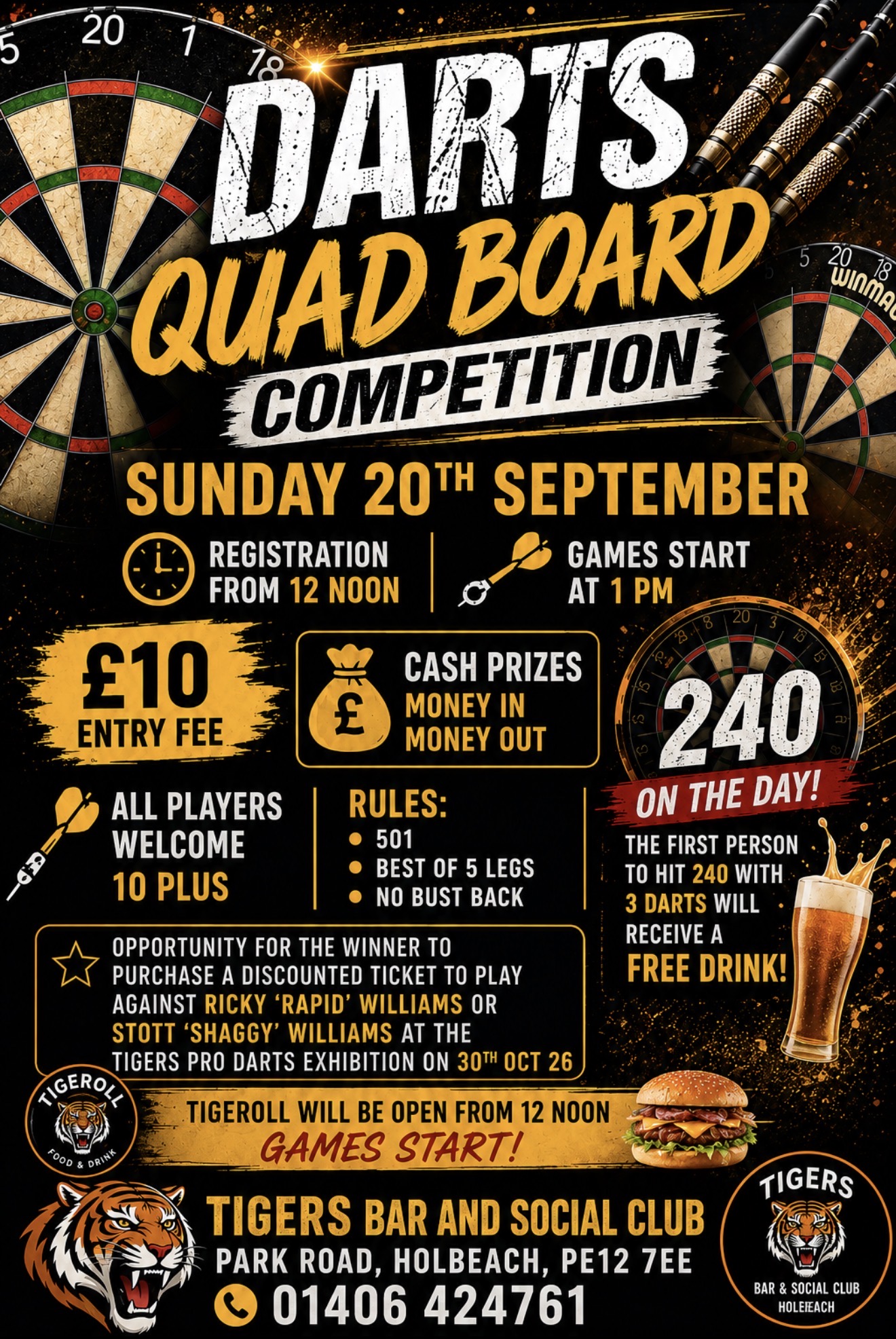 Quad Darts Competition