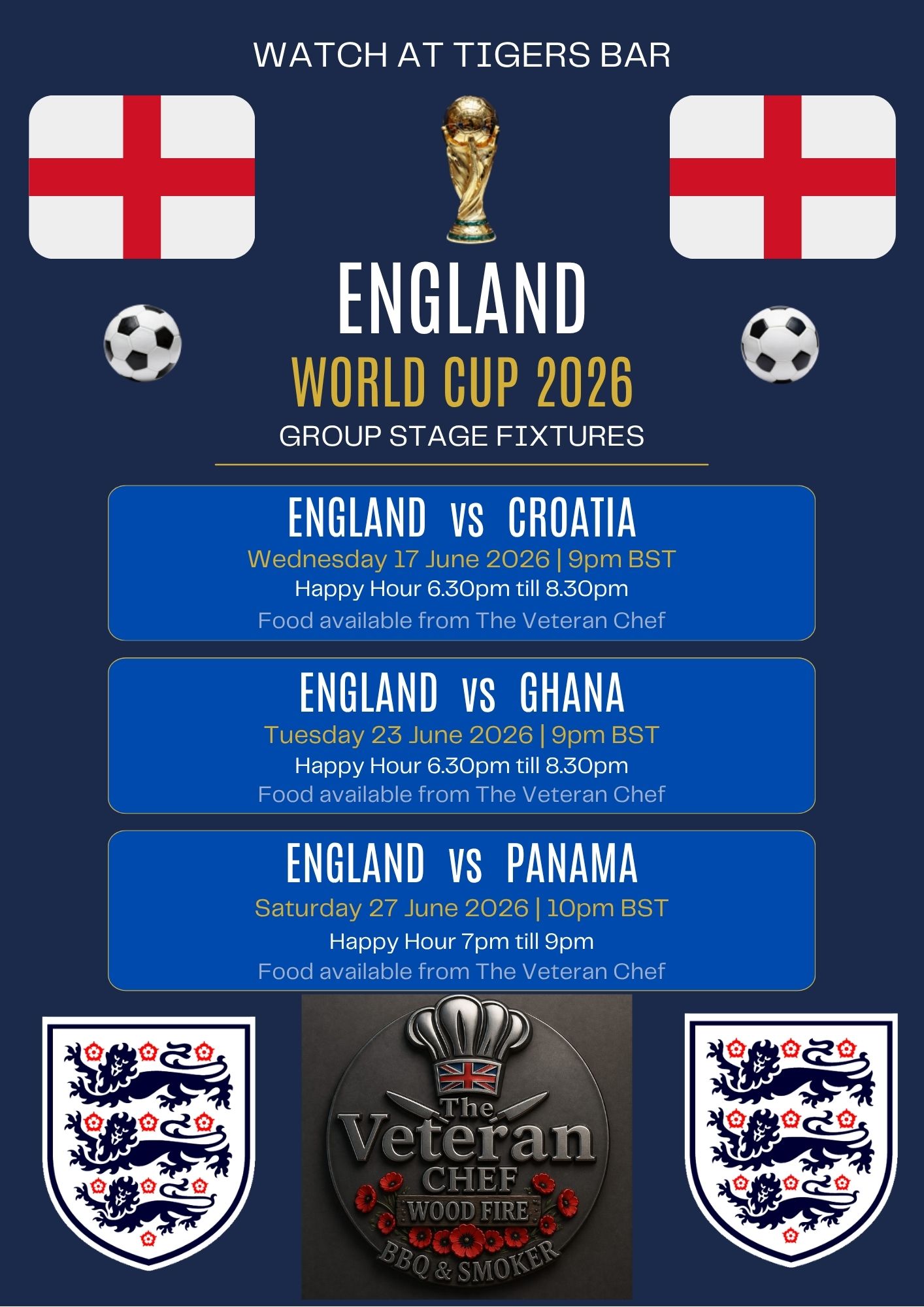 England World Cup Games